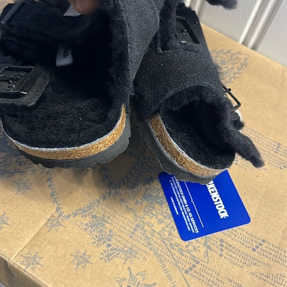 Birkenstock Arizona Shearling Suede Leather size 5 NWT - Picture 12 of 15